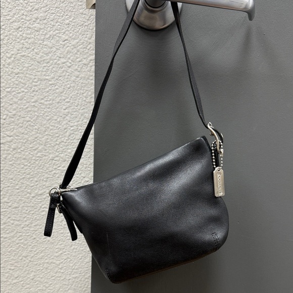Coach Handbags - Vintage Coach Black Leather Mini Bag